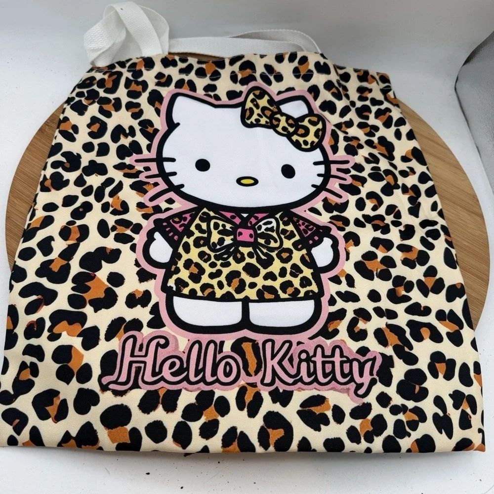 Hello Kitty Animal Print Tote‎ Bag & Kuromi Pouch /hello Kitty Leopard Cheetah